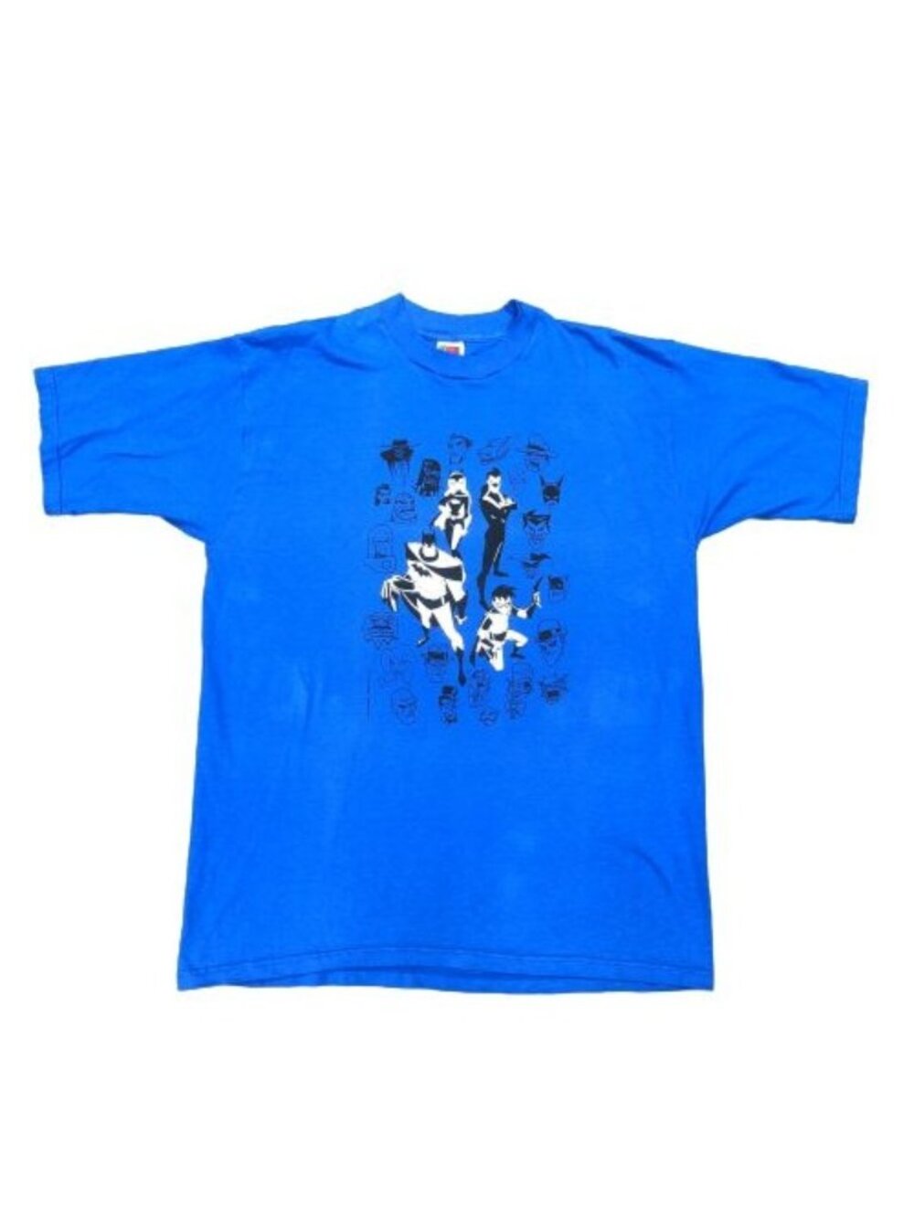 Vintage Batman Animated Series 98' Blue T-Shirt - Size XL